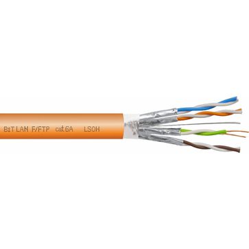 Kabel BiTLAN F/FTP 4x2x23 AWG cat.6A 500 MHz LSOH B2ca