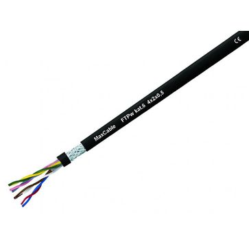 Kabel FTP zewnętrzny 4x2x0,5 kat.6 UV 305m