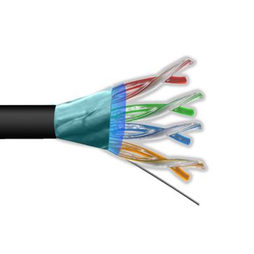 Kabel FTP5 drut CCA +żel - 305m do ziemi