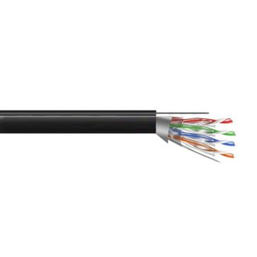 Kabel FTP5E drut Cu UV+ linka nośna + żel - 300m