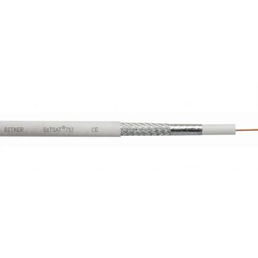 Kabel koncentryczny BiTSAT 757 5MHz-2400MHz biały